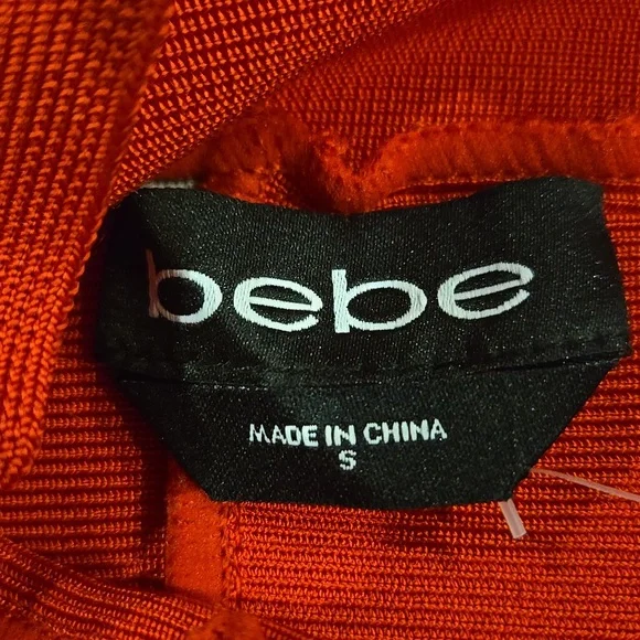 Bebe Betsy Bondage Midi Pencil Skirt SZ S - Picture 6 of 6